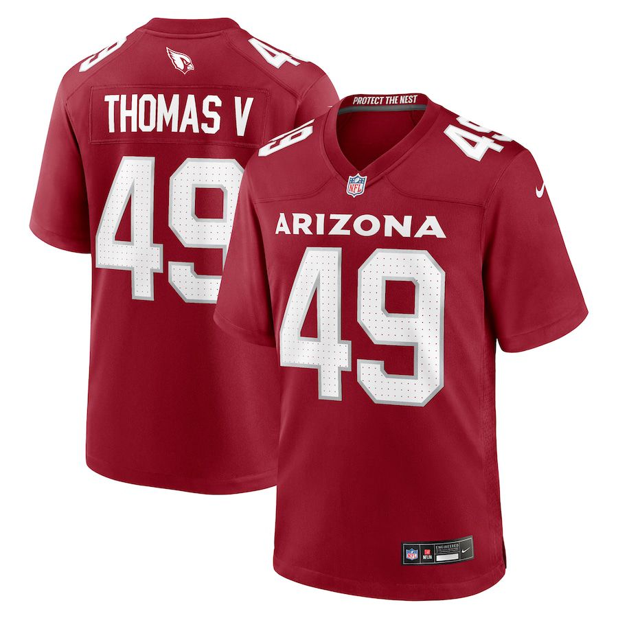 Men Arizona Cardinals 49 Starling Thomas V Nike Cardinal Team Game NFL Jersey